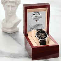 Load image into Gallery viewer, Men's Openwork Watch For Husband + MC