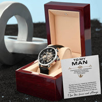 Load image into Gallery viewer, Men's Openwork Watch For Husband + MC