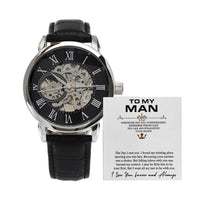 Load image into Gallery viewer, Men's Openwork Watch For Husband + MC