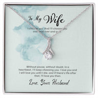 Load image into Gallery viewer, Alluring Beauty Necklace For Wife (Yellow &amp; White Gold Variants)