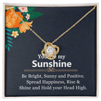 Load image into Gallery viewer, Love Knot Necklace For Wife (Yellow &amp; White Gold Variants)