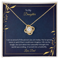 Load image into Gallery viewer, To My Daughter - Love Knot Necklace