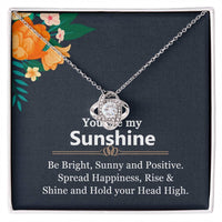 Load image into Gallery viewer, Love Knot Necklace For Wife (Yellow &amp; White Gold Variants)
