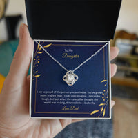 Load image into Gallery viewer, To My Daughter - Love Knot Necklace