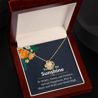 Load image into Gallery viewer, Love Knot Necklace For Wife (Yellow &amp; White Gold Variants)