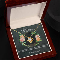 Load image into Gallery viewer, Mom - With Admiration and Respect - Love Knot Necklace