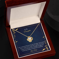 Load image into Gallery viewer, To My Daughter - Love Knot Necklace