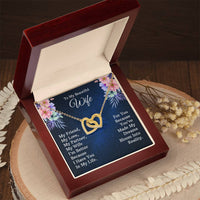 Load image into Gallery viewer, To My Wife - Interlocking Hearts Necklace