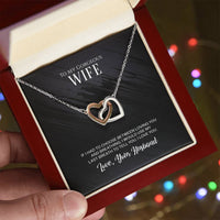 Load image into Gallery viewer, Interlocking Hearts Necklace For Wife