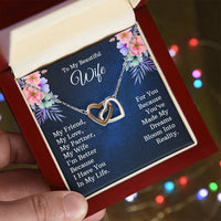 Load image into Gallery viewer, To My Wife - Interlocking Hearts Necklace