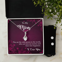 Load image into Gallery viewer, Alluring Beauty For Mom + Clear CZ Earrings