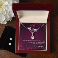 Load image into Gallery viewer, Alluring Beauty For Mom + Clear CZ Earrings