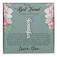 Load image into Gallery viewer, Multi Vertical Name Necklace For Best Friend (w/MC)