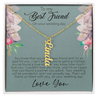 Load image into Gallery viewer, Multi Vertical Name Necklace For Best Friend (w/MC)