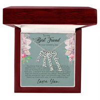 Load image into Gallery viewer, Multi Vertical Name Necklace For Best Friend (w/MC)