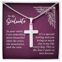 Load image into Gallery viewer, To My Wife - Artisan Cross Necklace