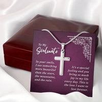 Load image into Gallery viewer, To My Wife - Artisan Cross Necklace
