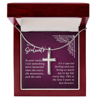 Load image into Gallery viewer, To My Wife - Artisan Cross Necklace
